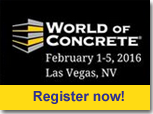 Register for World of Concrete 2016